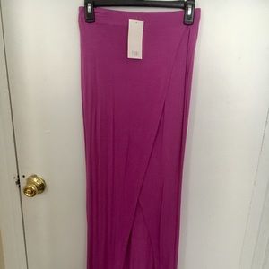 Magenta maxi skirt